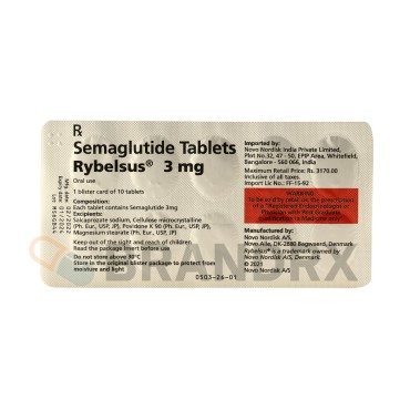 Rybelsus 3 mg Novo Nordisk